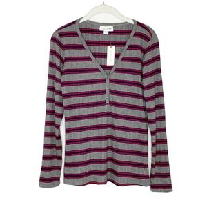 Graham & Spencer Anthropologie Ribbed Stripe Top